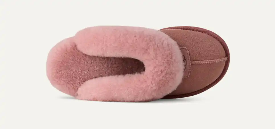 UGG Women's Coquette Sheepskin Slide Slipper in Pink Dawn