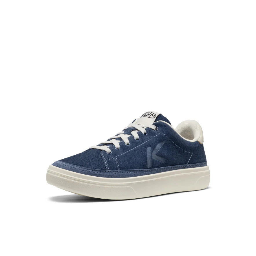 KEEN Women's KM1 Leather Sneaker in Vintage Indigo/Birch