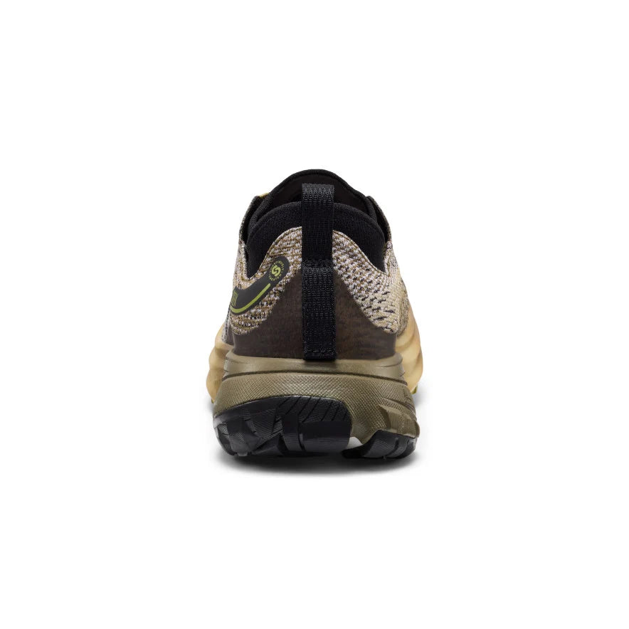 KEEN Men's Seek Trail Running Shoe in Dark Olive/Khaki