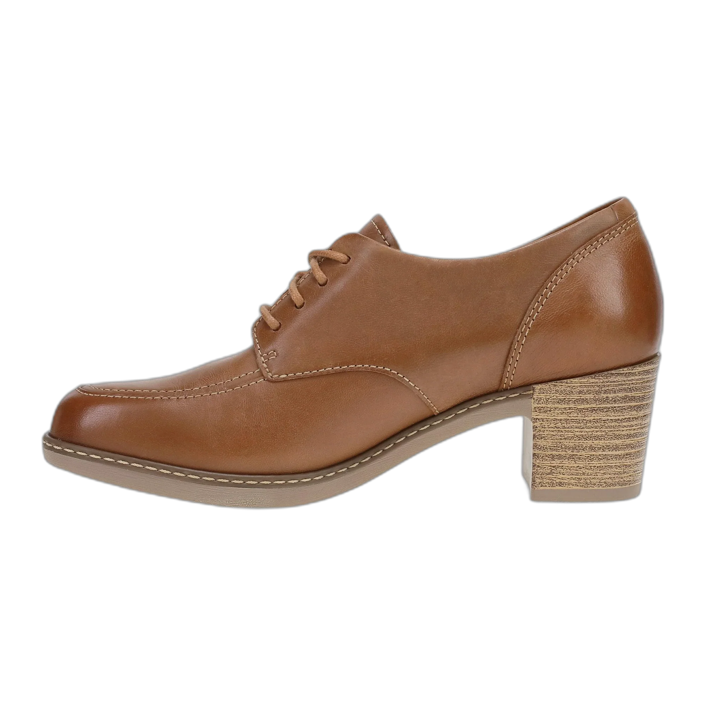 Dansko Women's Maris Heeled Oxford in Luggage Tan