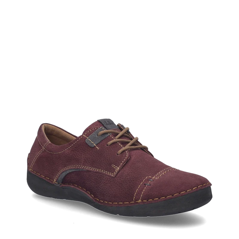 Josef Seibel Women's Fergey 41 Tie Shoe in Plum