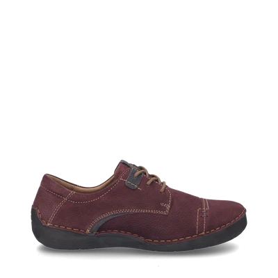Josef Seibel Women's Fergey 41 Tie Shoe in Plum