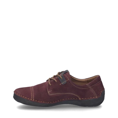 Josef Seibel Women's Fergey 41 Tie Shoe in Plum