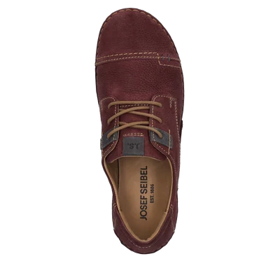 Josef Seibel Women's Fergey 41 Tie Shoe in Plum