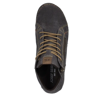 Josef Seibel Women's Fergey 67 Side Zip Lace Boot in Titan