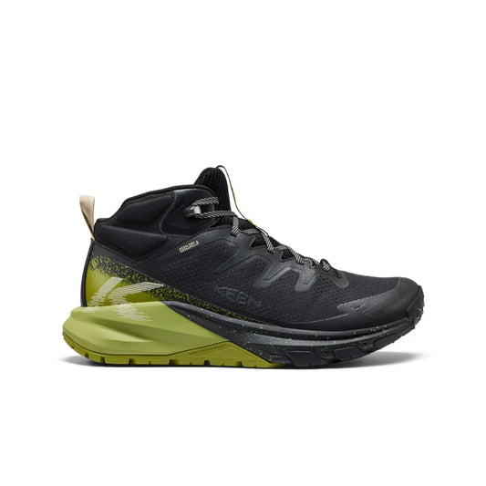 KEEN Men's Targhee Apex Mid Waterproof Hiking Boot in Black/Golden Cypress