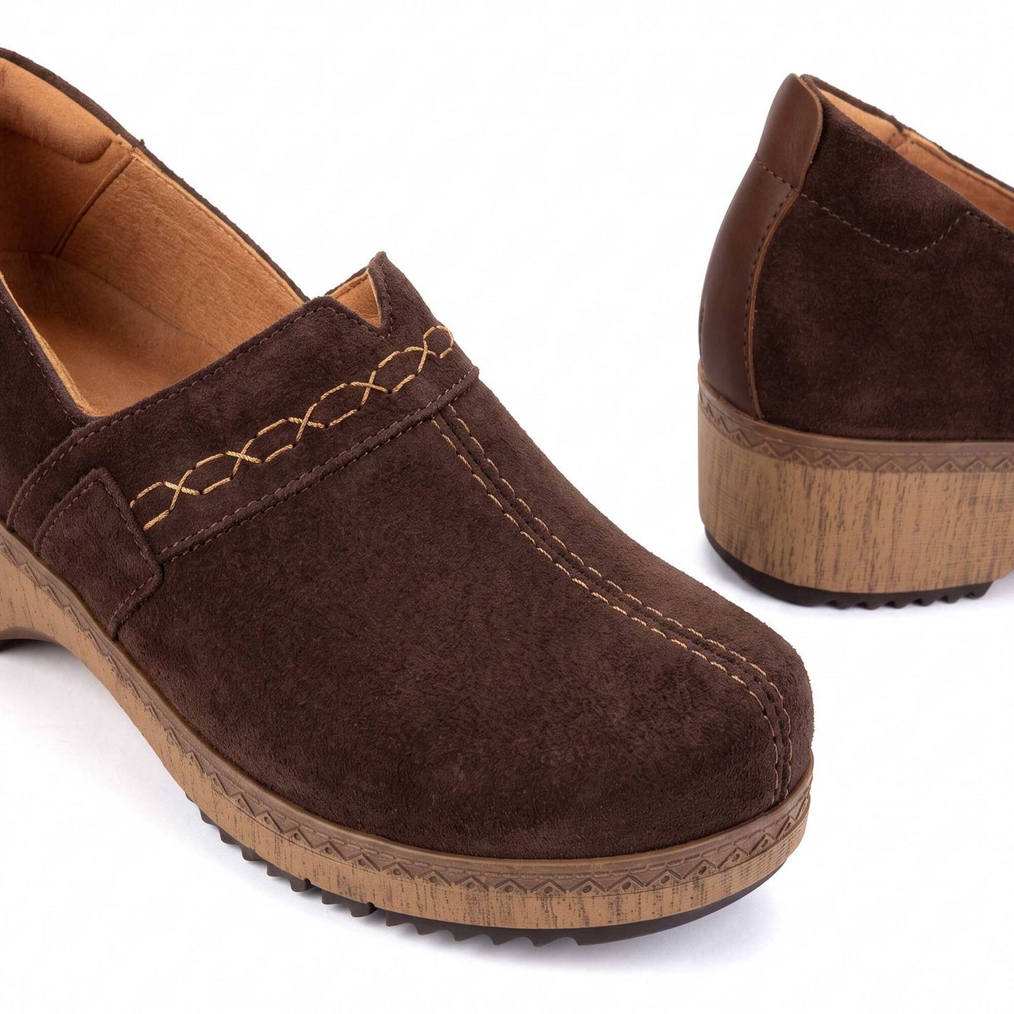 Pikolinos Women's Granada Slip On Clog in Olmo Brown