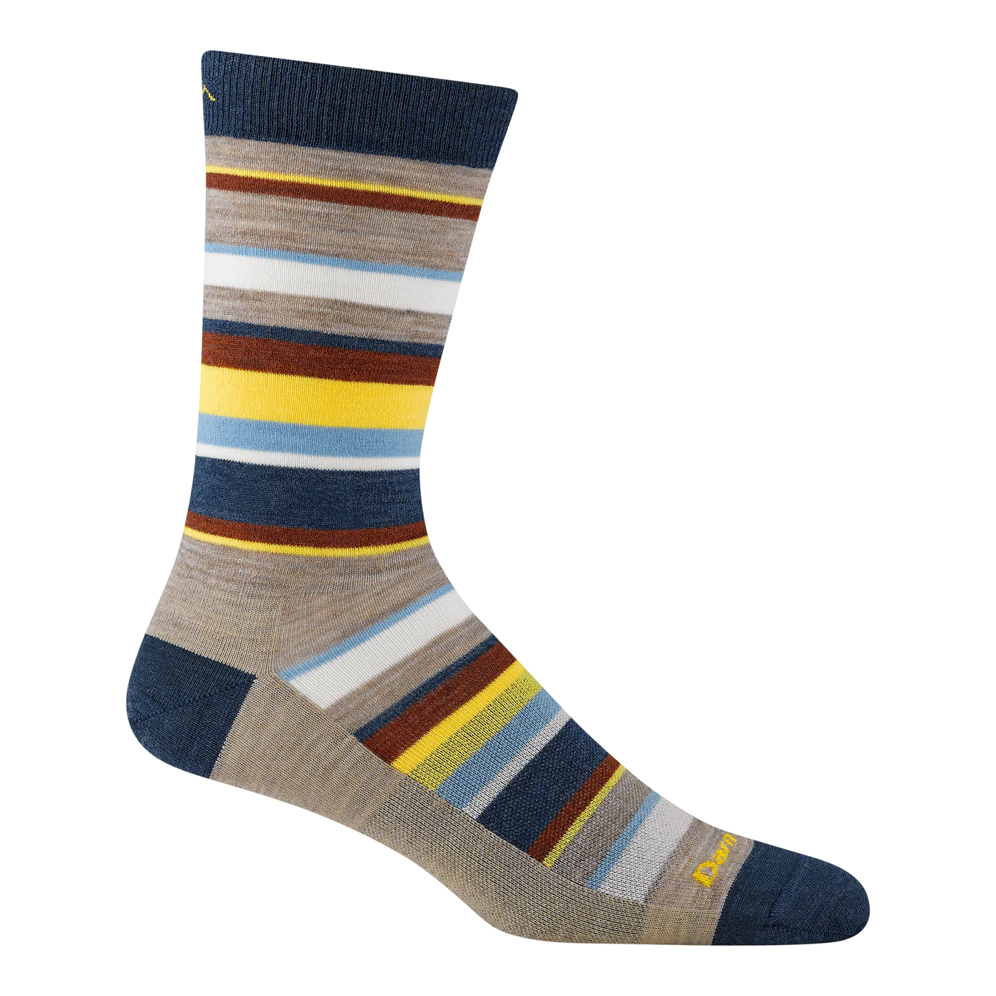 Darn Tough Men's Druid Crew Lightweight Lifestyle Socks in Rye