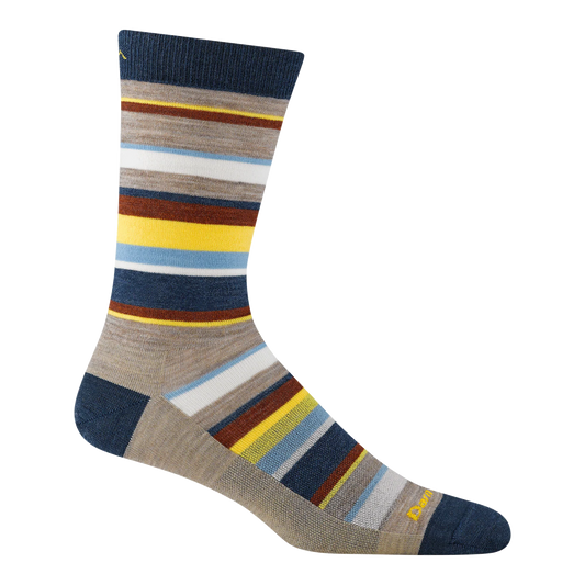 Darn Tough Men's Druid Crew Lightweight Lifestyle Socks in Rye