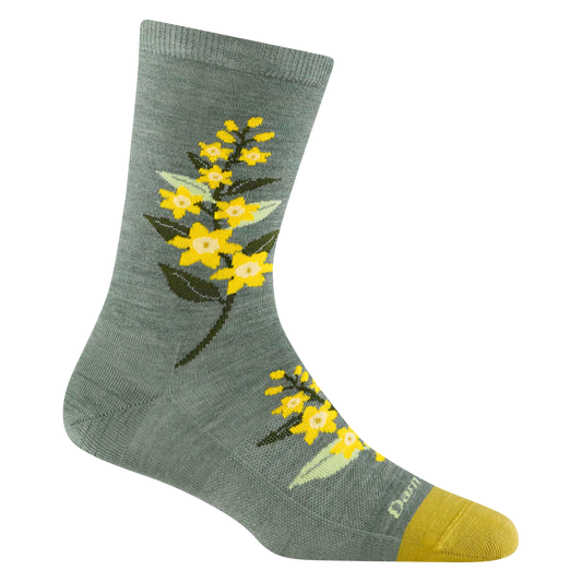 Darn Tough Women's Blossom Crew Lightweight Lifestyle Sock in Seafoam