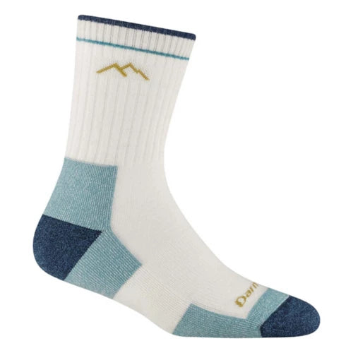 Darn Tough Women's Hiker Micro Crew Midweight Hiking Sock in White