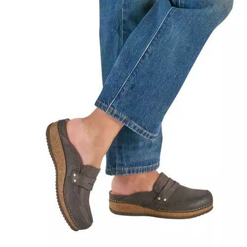 Dansko Women's Maggy Slip On Loafer Suede Leather Clog in Chocolate