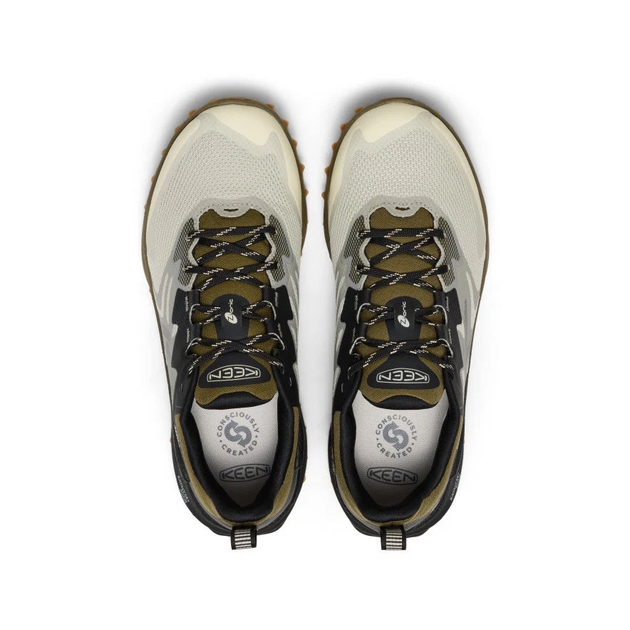 KEEN Men's Zionic NXT Waterproof Shoe in Abbey Stone/Dark Olive
