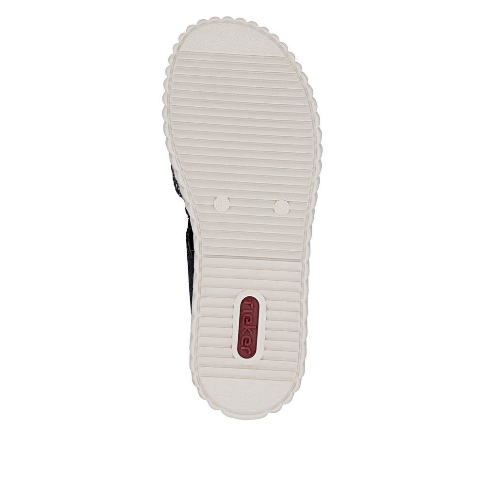 Rieker Women's Rachel 76 Sandal in Black Multi