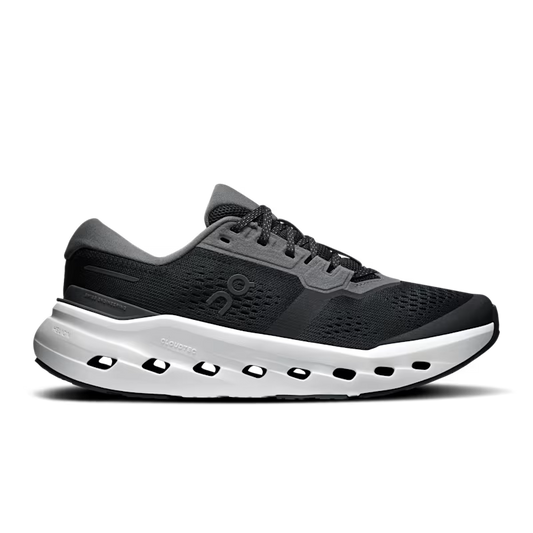 On Women's Cloudrunner 3 Sneaker in Black/Ivory