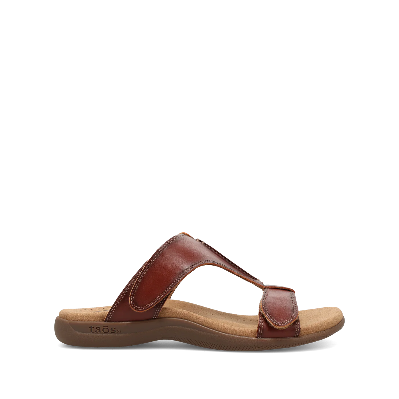 Taos Women's Slide Show Slip on Sandal in Cognac