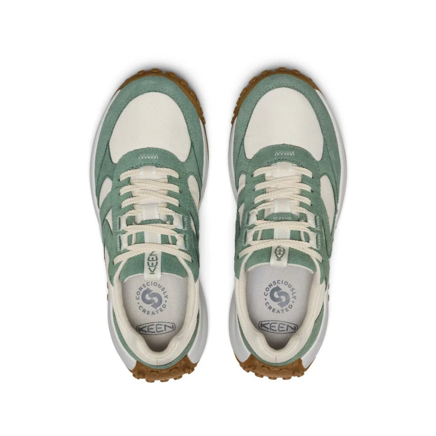 KEEN Women's KS86 Leather Sneaker in Lily Pad/Birch