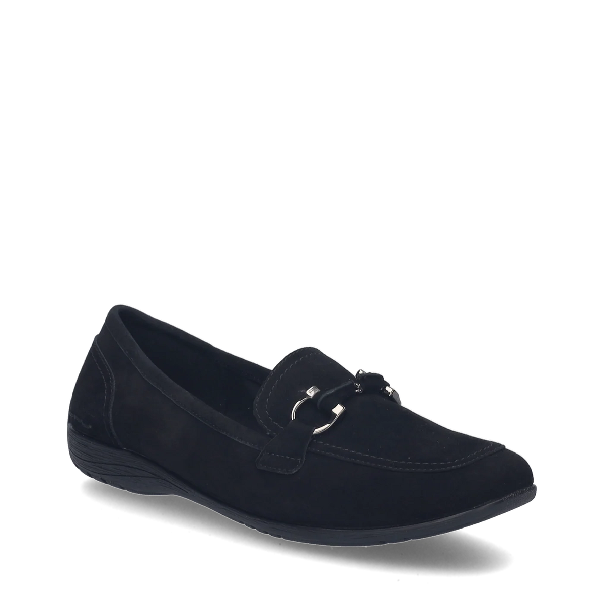 Josef Seibel Women's Fenja 34 Suede Bit Loafer in Black