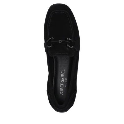 Josef Seibel Women's Fenja 34 Suede Bit Loafer in Black