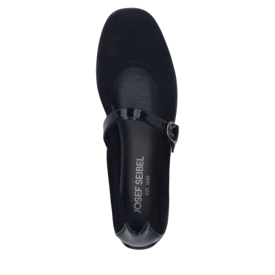 Josef Seibel Women's Fenja 37 Suede Mary Jane in Black