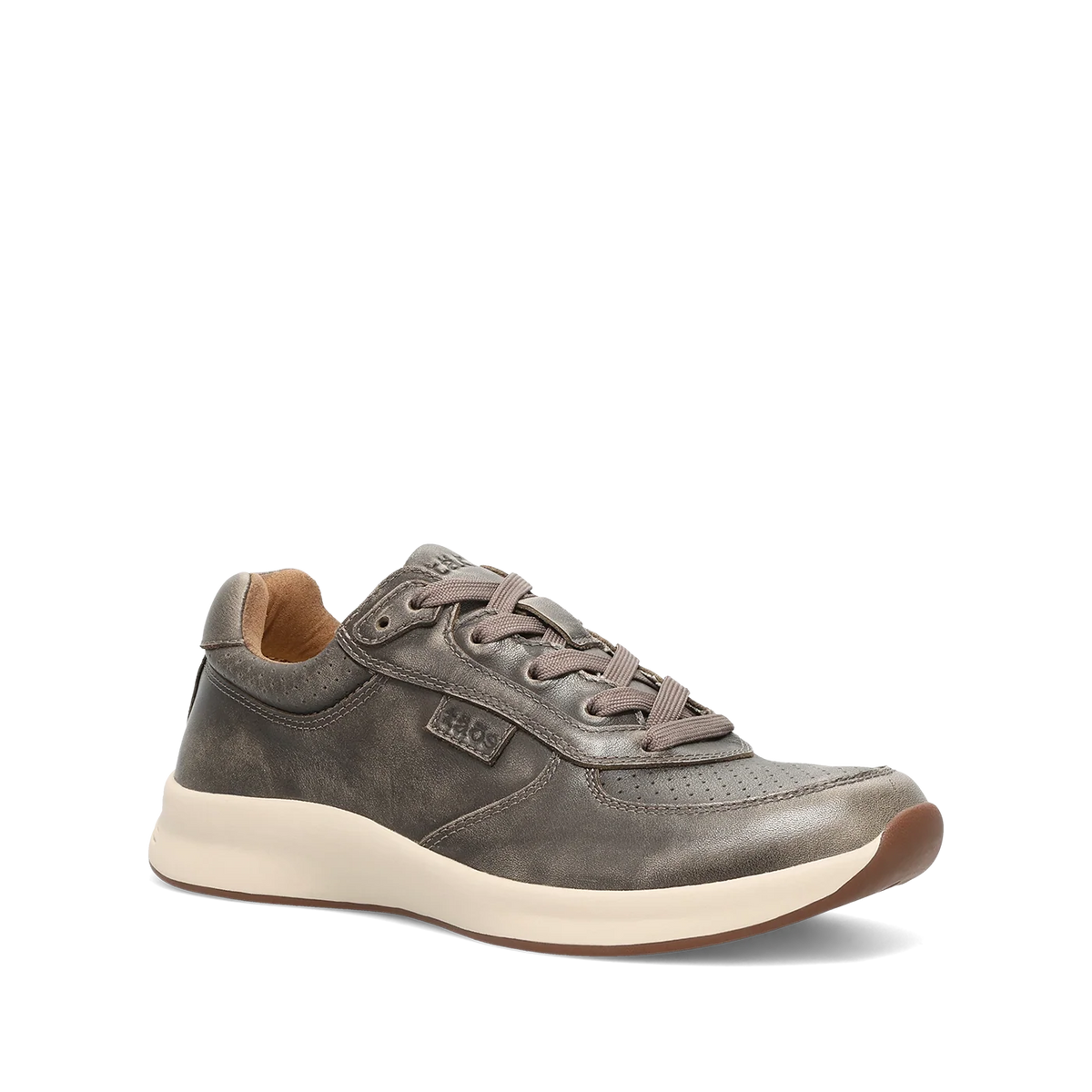 Taos Women's Delta Leather Lace Sneaker in Olive Fatigue