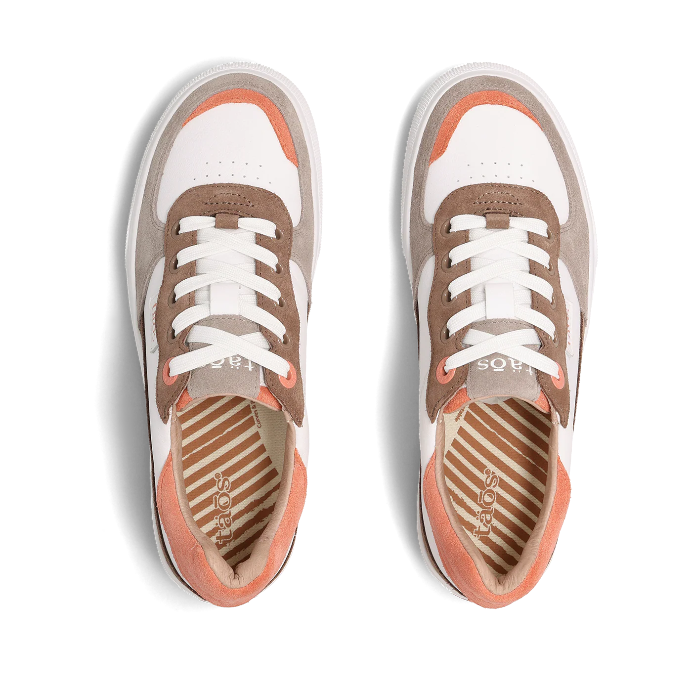 Taos Women's Pop Soul Sneaker in Walnut/Peach Multi