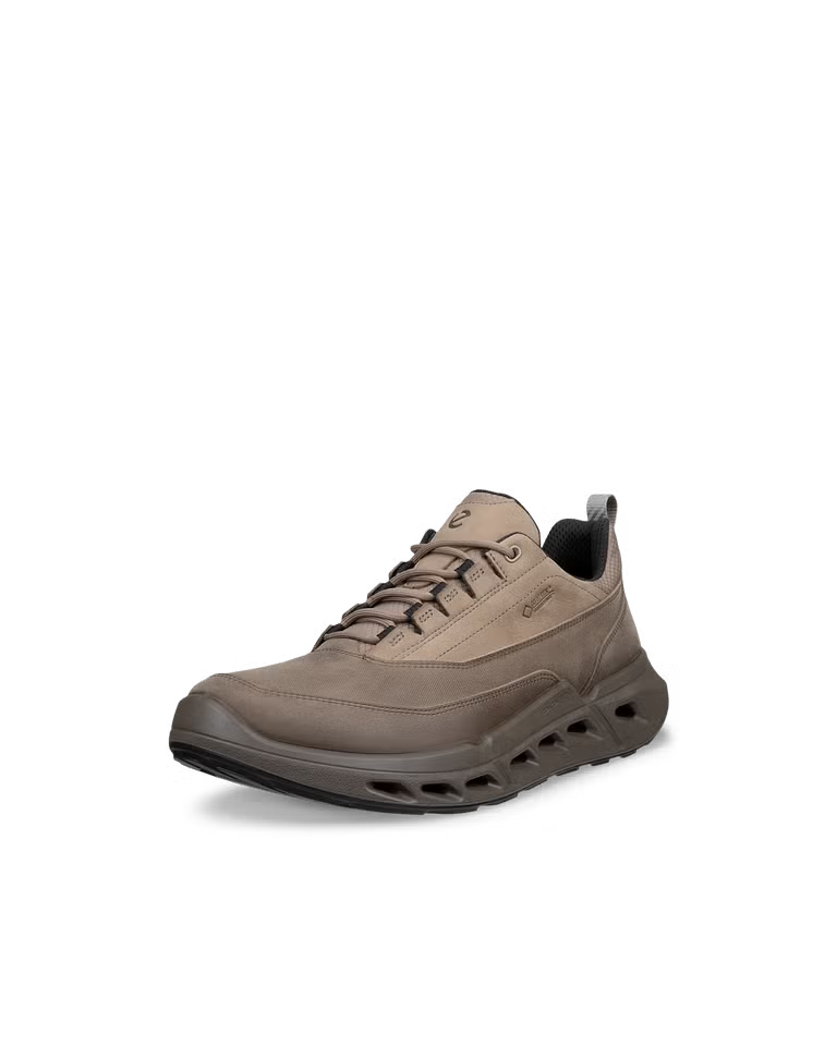 ECCO Men's Biom 720 Oiled Nubuck Gore-Tex Sneaker in Dark Clay
