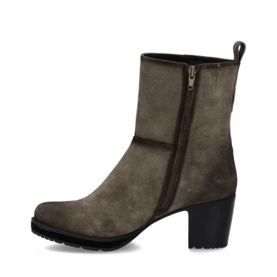 Josef Seibel Women's Gloria 10 Heeled Side Zip Suede Boot in Taupe