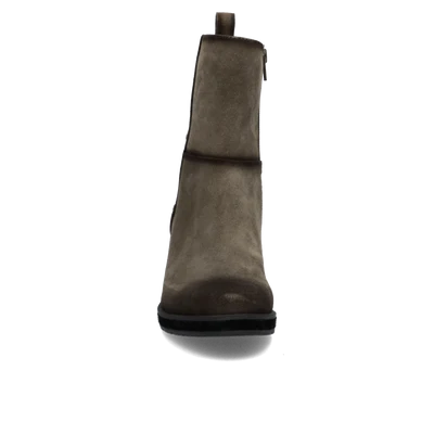 Josef Seibel Women's Gloria 10 Heeled Side Zip Suede Boot in Taupe
