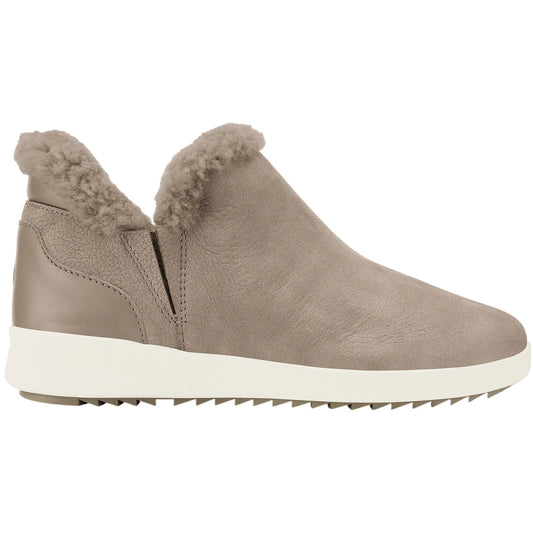 OluKai Women's Kāmau Waterproof Slip On Lined Boot in Taupe Grey