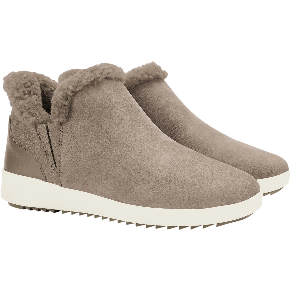 OluKai Women's Kāmau Waterproof Slip On Lined Boot in Taupe Grey