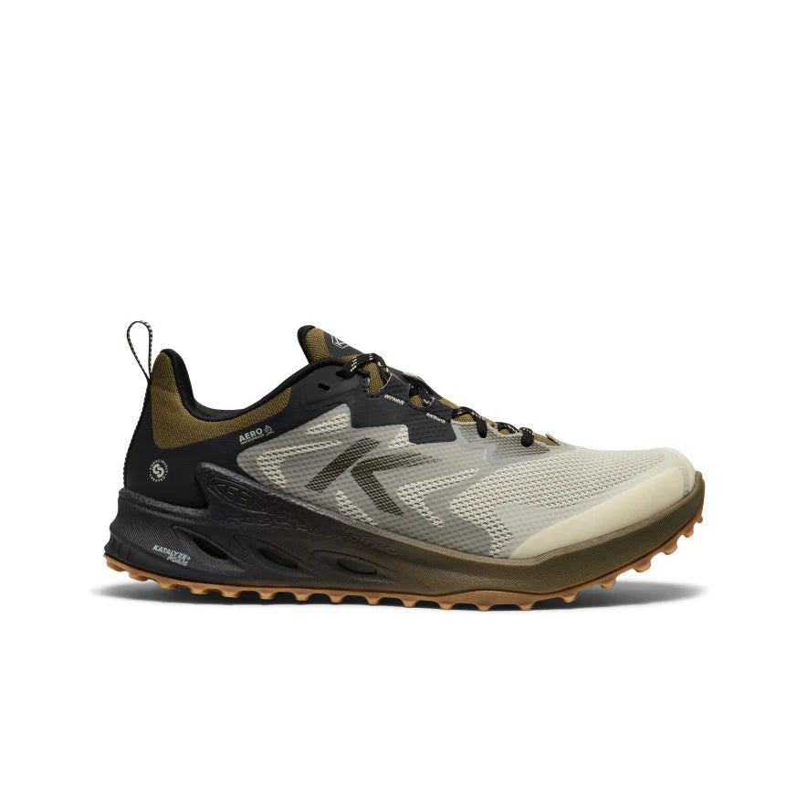 KEEN Men's Zionic NXT Waterproof Shoe in Abbey Stone/Dark Olive