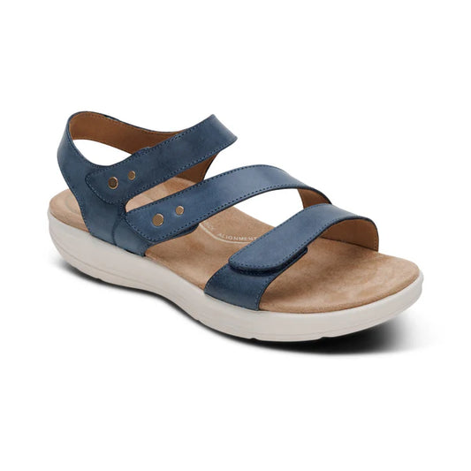 Aetrex Women's Savannah Sandal in Hazy Blue