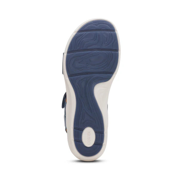 Aetrex Women's Savannah Sandal in Hazy Blue