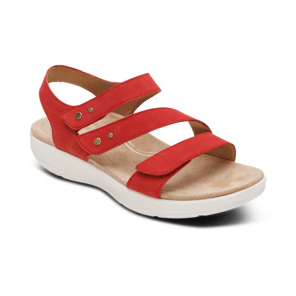 Aetrex Women's Savannah Sandal in Red