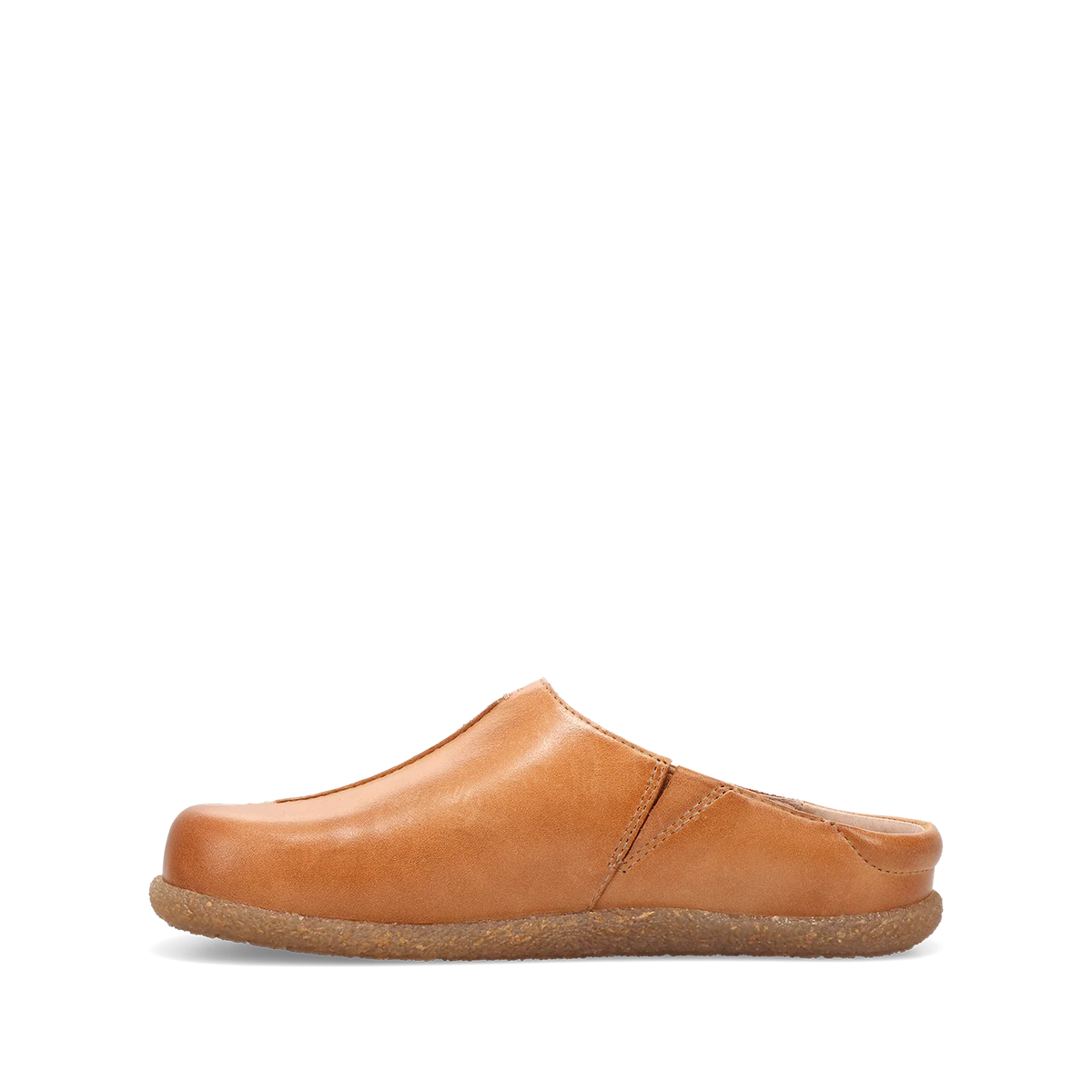 Taos Women's Upside Leather Slip On Clog in Caramel