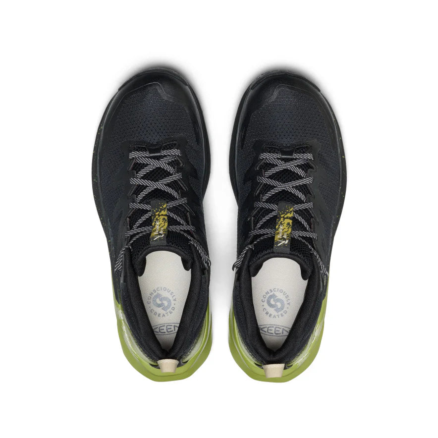 KEEN Men's Targhee Apex Mid Waterproof Hiking Boot in Black/Golden Cypress
