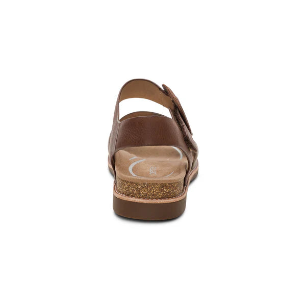 Aetrex Women's Claire Quarter Strap Sandal in Taupe Multi