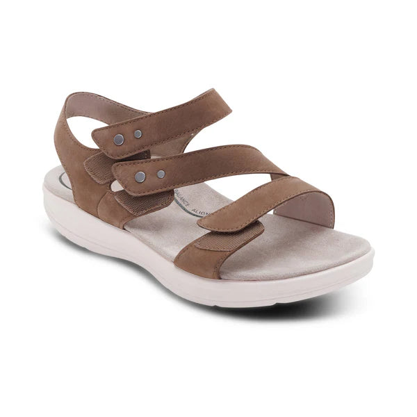 Aetrex Women's Savannah Sandal in Taupe