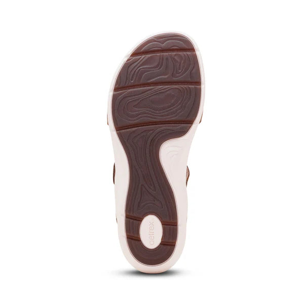 Aetrex Women's Savannah Sandal in Taupe