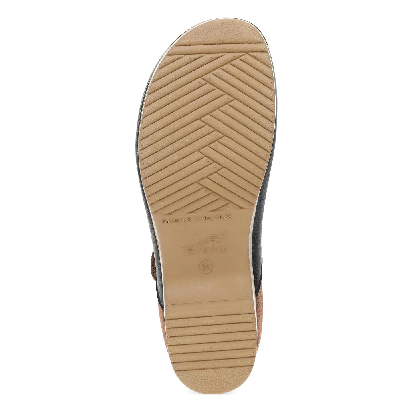 Dansko Women's Bonny Heeled Mary Jane in Black/Luggage Nubuck