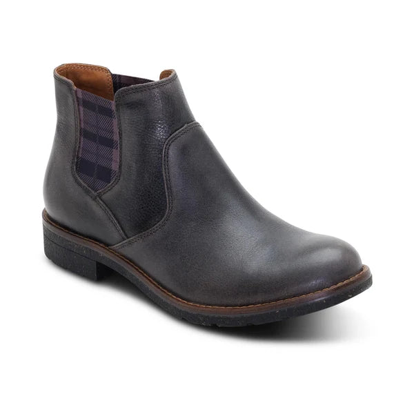 Aetrex Women's Kaylee Pull On Chelsea Boot in Iron