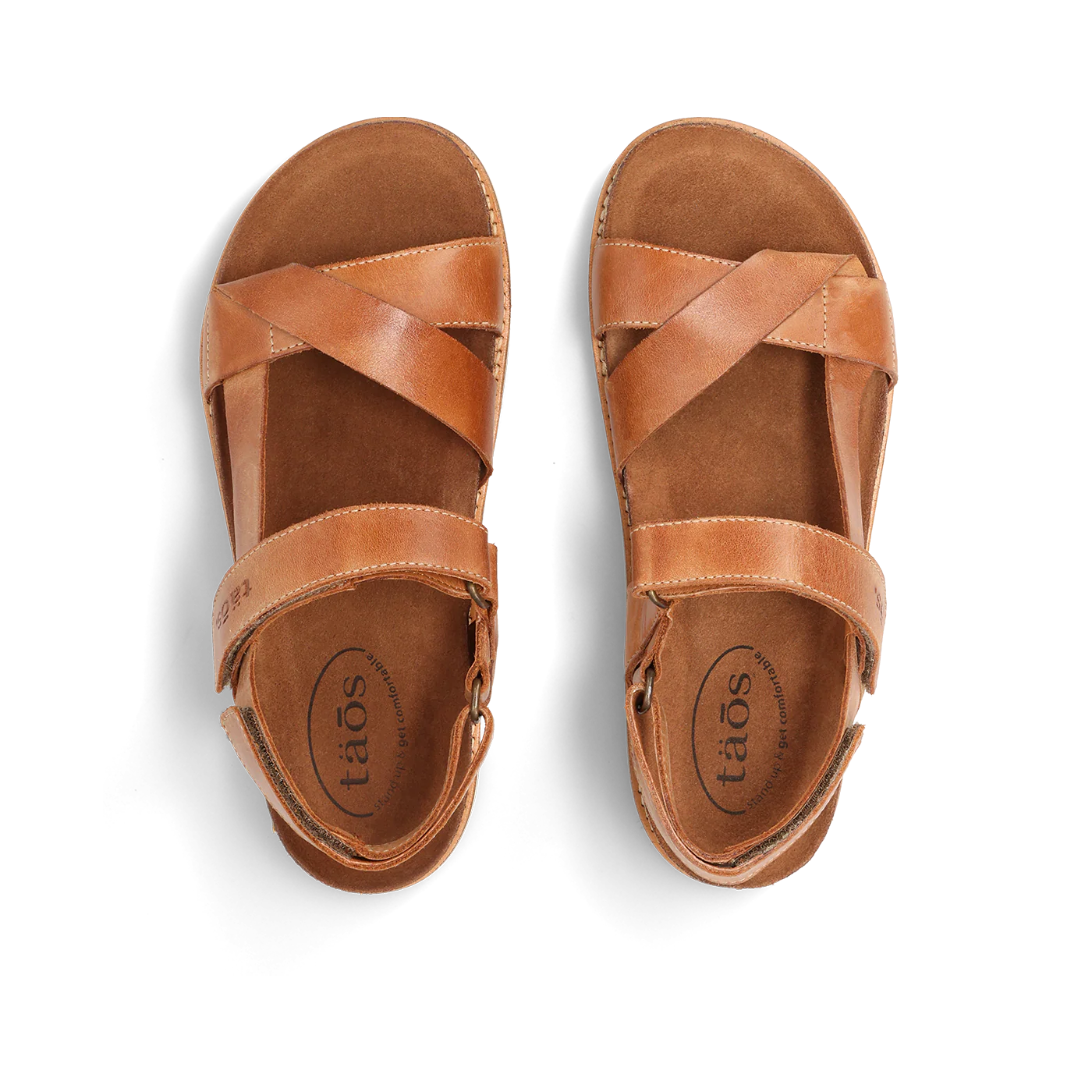 Taos Women's Sideways Sandal in Caramel