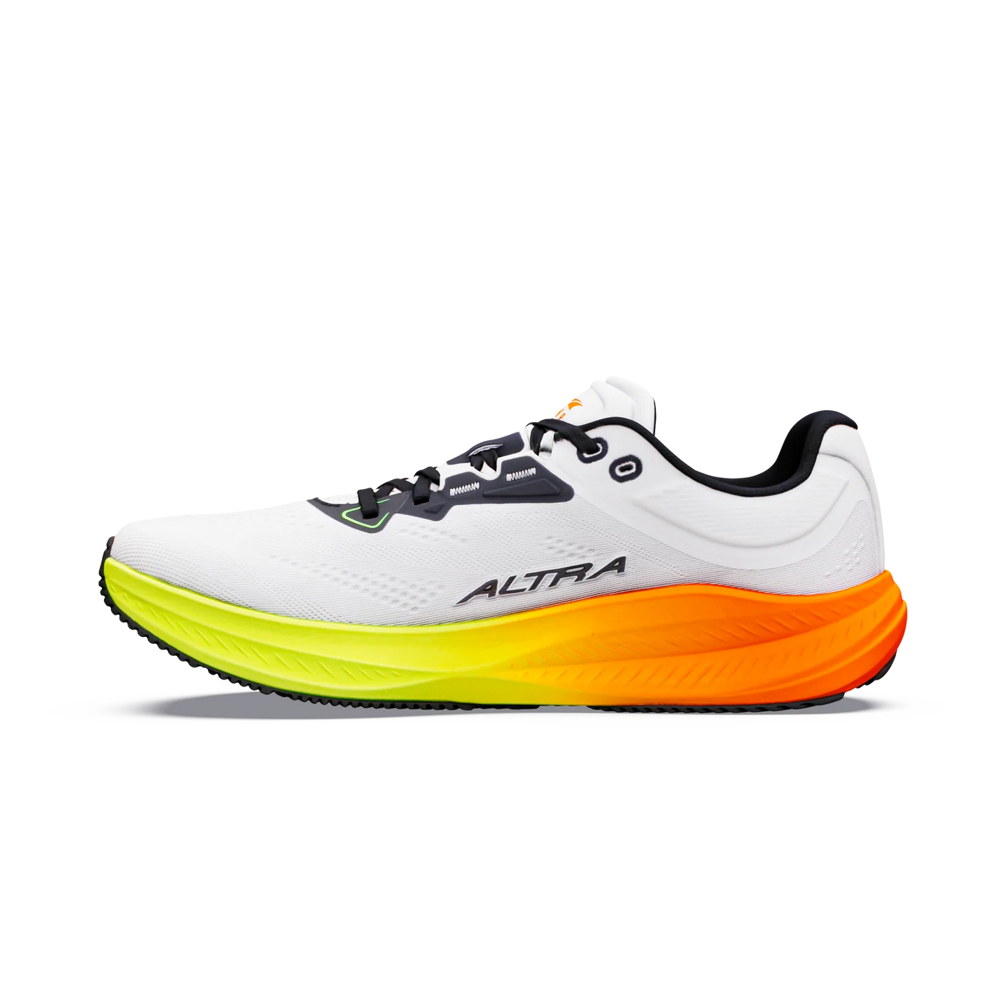 Altra Men's Torin 9 Sneaker in White/Black/Safety Yellow