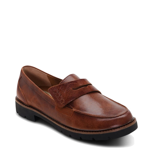 Toe view of Aetrex Collette Leather Loafer for women.