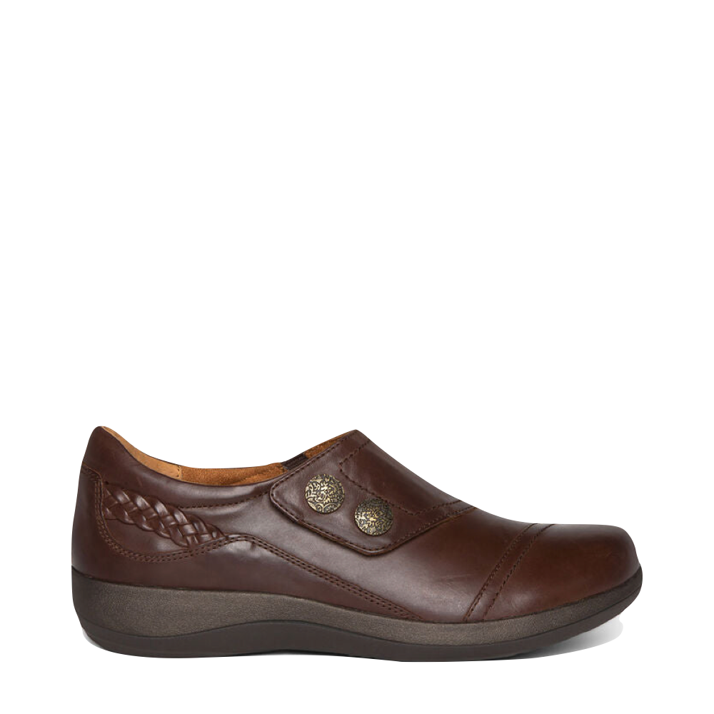 Side (right) view of Aetrex Karina Slip On for women.