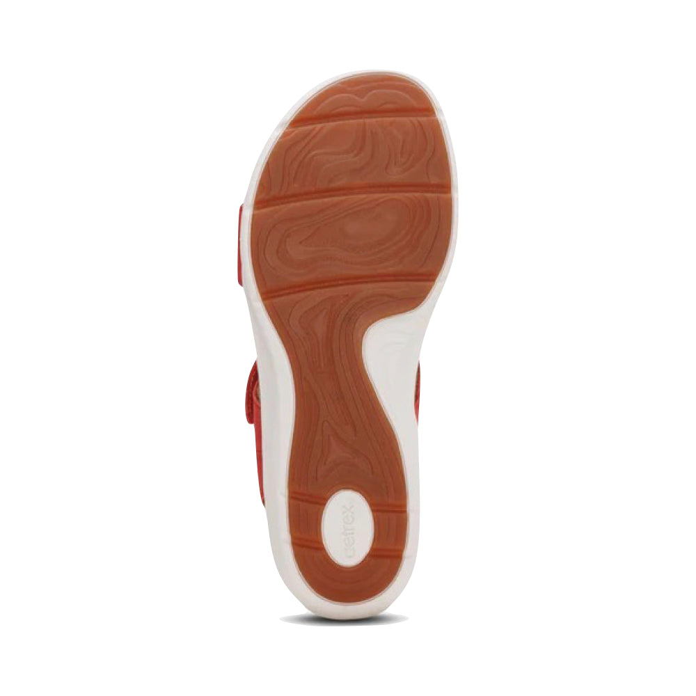 Bottom view of Aetrex Savannah Sandal for women.