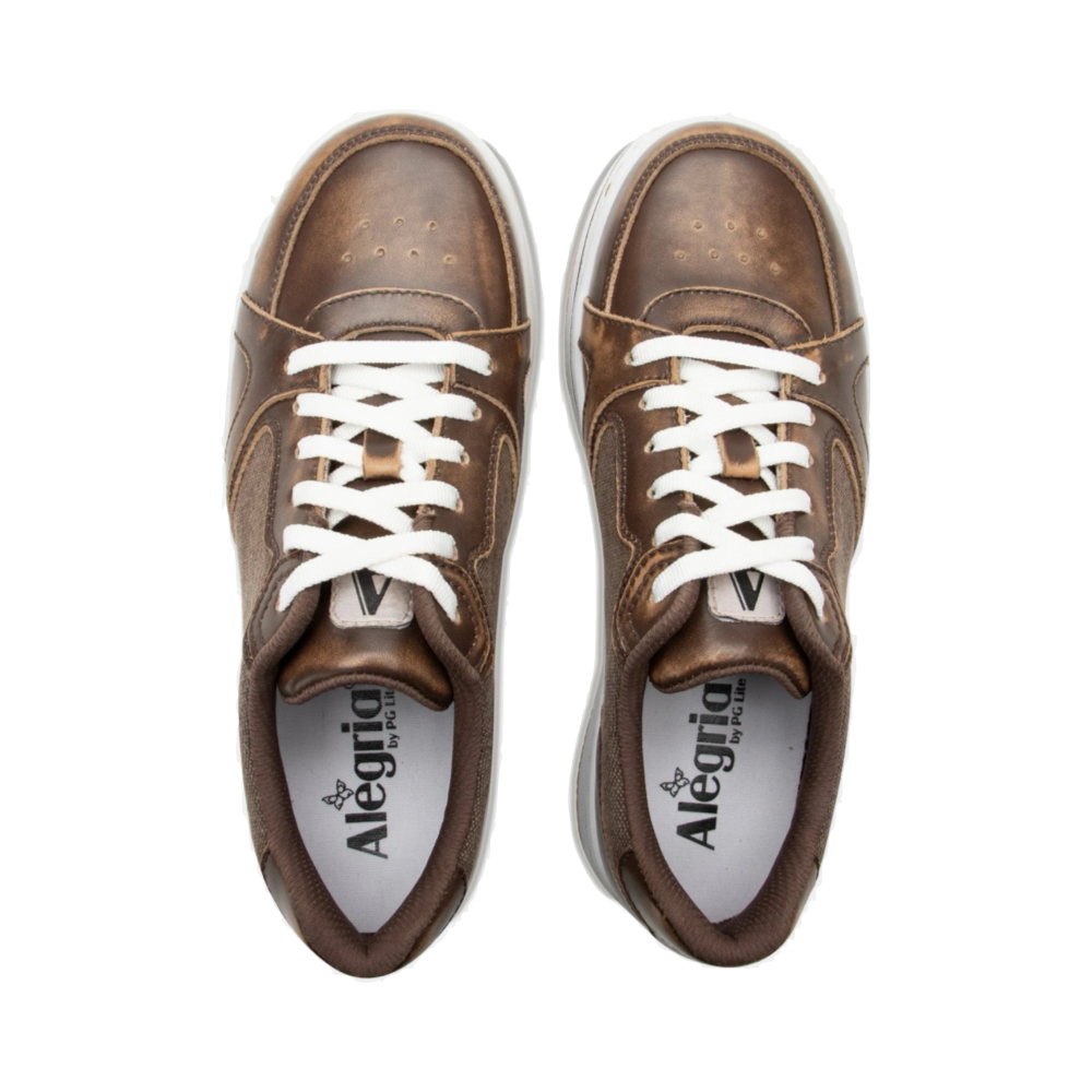 Top-down view of Alegria Alyster Platform Sneaker for women.