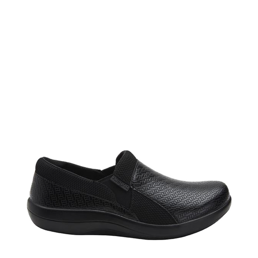 Side (right) view of Alegria Duette Slip Resistant Slip On for women.