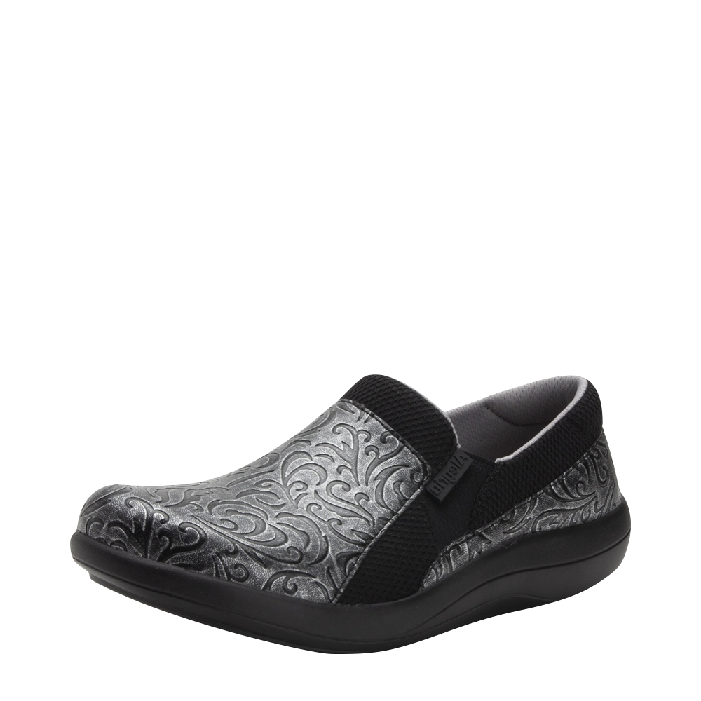 Alegria Women's Duette Slip Resistant Slip On in Iron